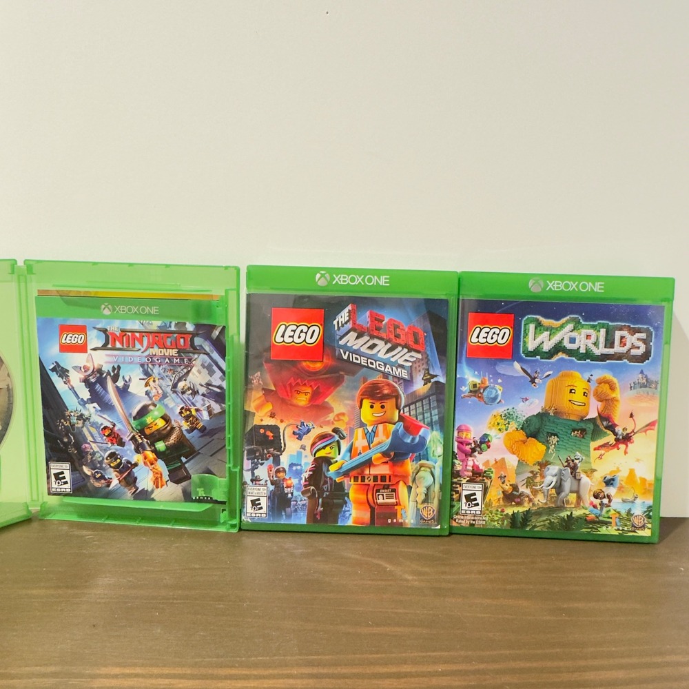 Xbox One Lego Video Game Bundle The Lego Movie Ninjago Worlds 3 Game Lot Set